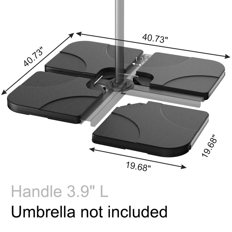 VECELO 9.8Ft Offset Patio Umbrella Offset Hanging Cantilever Patio Outdoor Market Umbrella Upf50+ Uv Protection