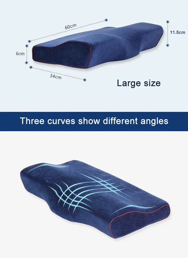 YR Memory Foam Pillow For Sleep Cervical Pillows Butterfly Shaped Memory Pillows Relax The Cervical Spine Adult Slow Rebound