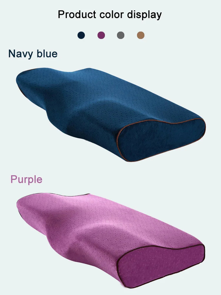 YR Memory Foam Pillow For Sleep Cervical Pillows Butterfly Shaped Memory Pillows Relax The Cervical Spine Adult Slow Rebound