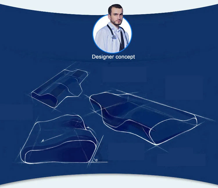 YR Memory Foam Pillow For Sleep Cervical Pillows Butterfly Shaped Memory Pillows Relax The Cervical Spine Adult Slow Rebound