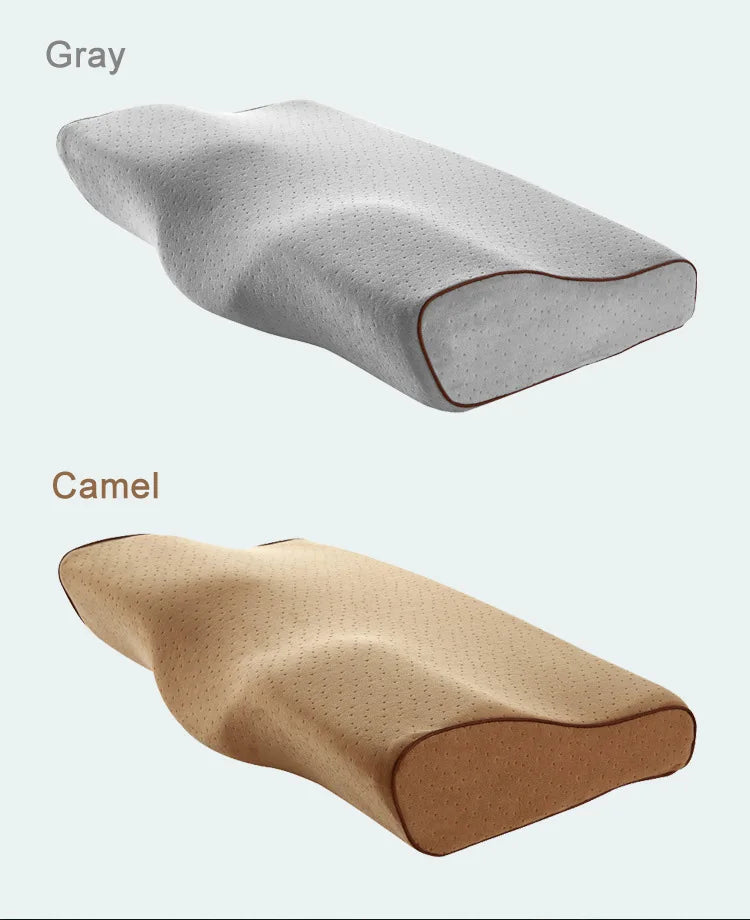 YR Memory Foam Pillow For Sleep Cervical Pillows Butterfly Shaped Memory Pillows Relax The Cervical Spine Adult Slow Rebound