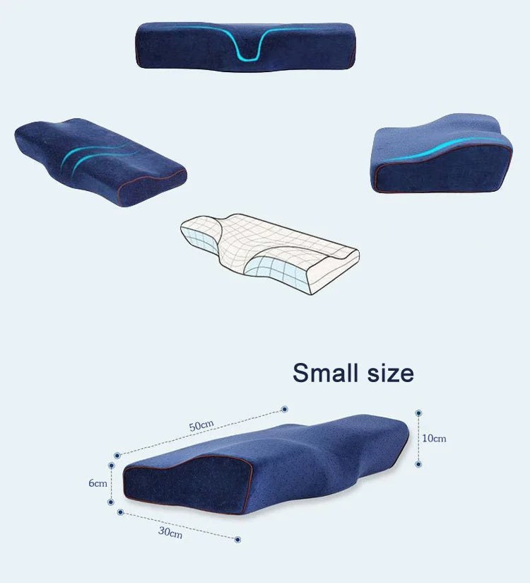 YR Memory Foam Pillow For Sleep Cervical Pillows Butterfly Shaped Memory Pillows Relax The Cervical Spine Adult Slow Rebound