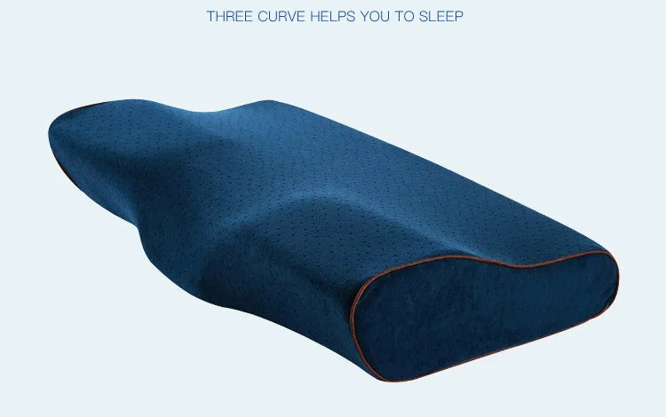 YR Memory Foam Pillow For Sleep Cervical Pillows Butterfly Shaped Memory Pillows Relax The Cervical Spine Adult Slow Rebound