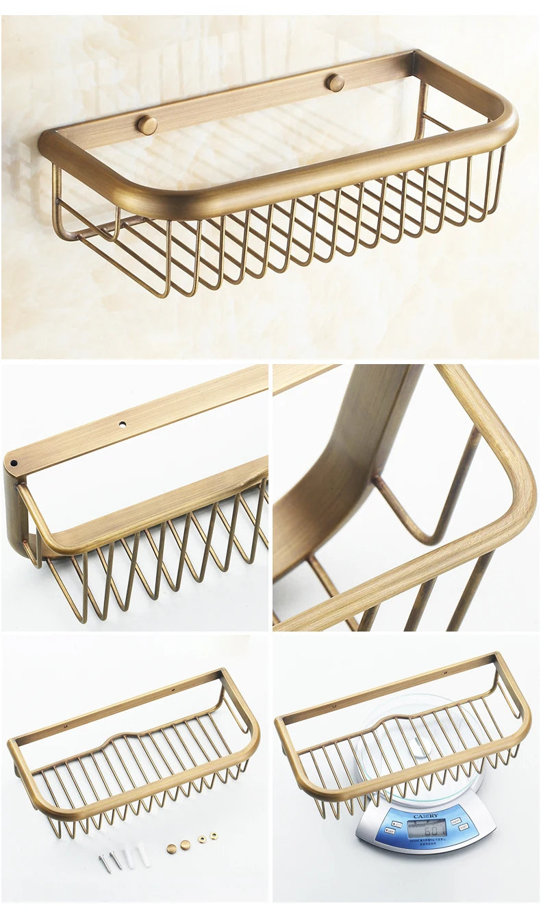 Bathroom Accessories Antique Bronze Towel Shelf Toilet Paper Holder Soap Holder Towel Rack Tumble Holder Antique Bronze ELF4001