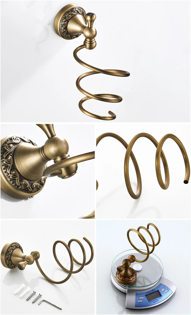 Bathroom Accessories Antique Bronze Towel Shelf Toilet Paper Holder Soap Holder Towel Rack Tumble Holder Antique Bronze ELF4001