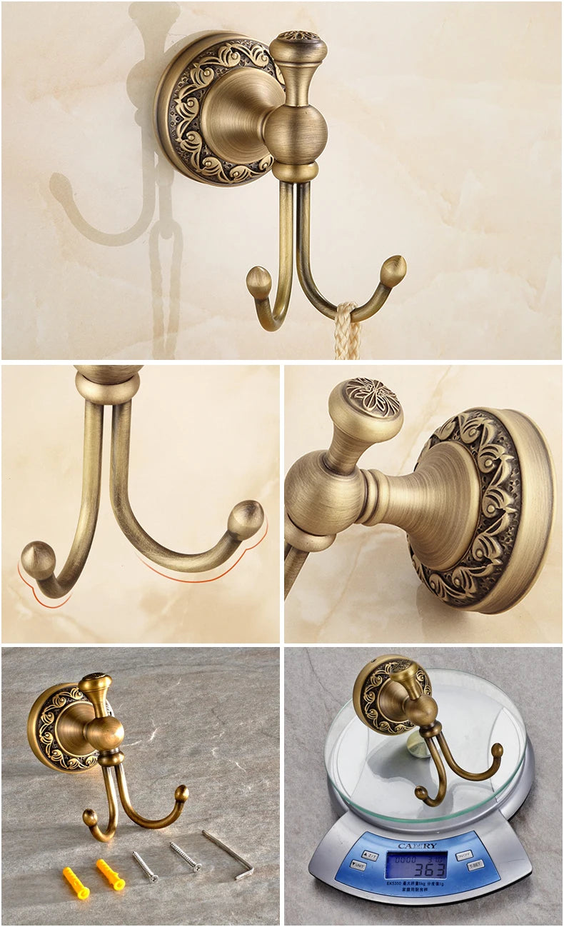 Bathroom Accessories Antique Bronze Towel Shelf Toilet Paper Holder Soap Holder Towel Rack Tumble Holder Antique Bronze ELF4001