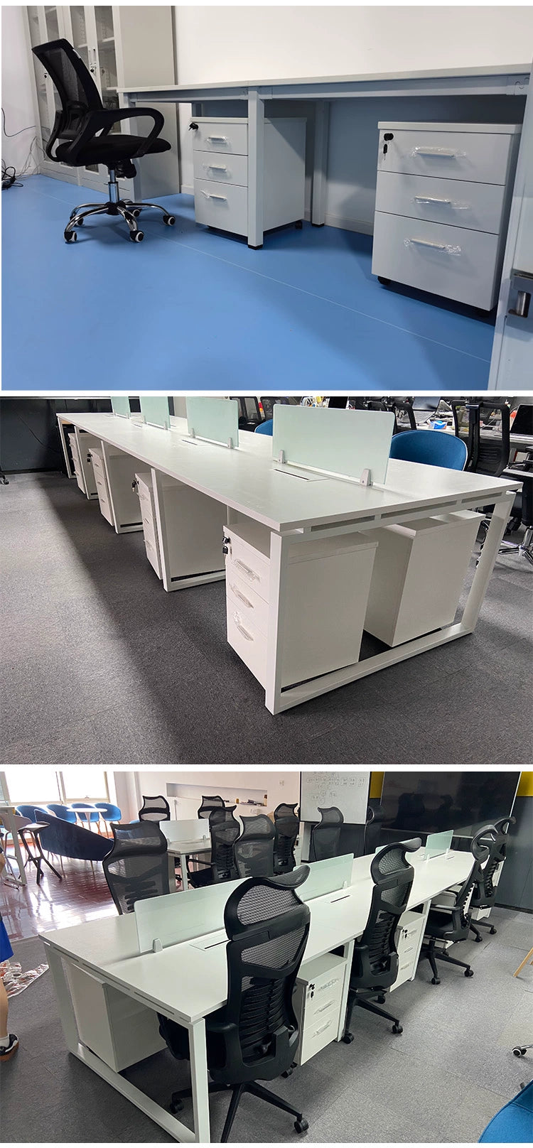 Solid Wood Simplicity Modern White Activity with Lock Small Mobile Cabinet