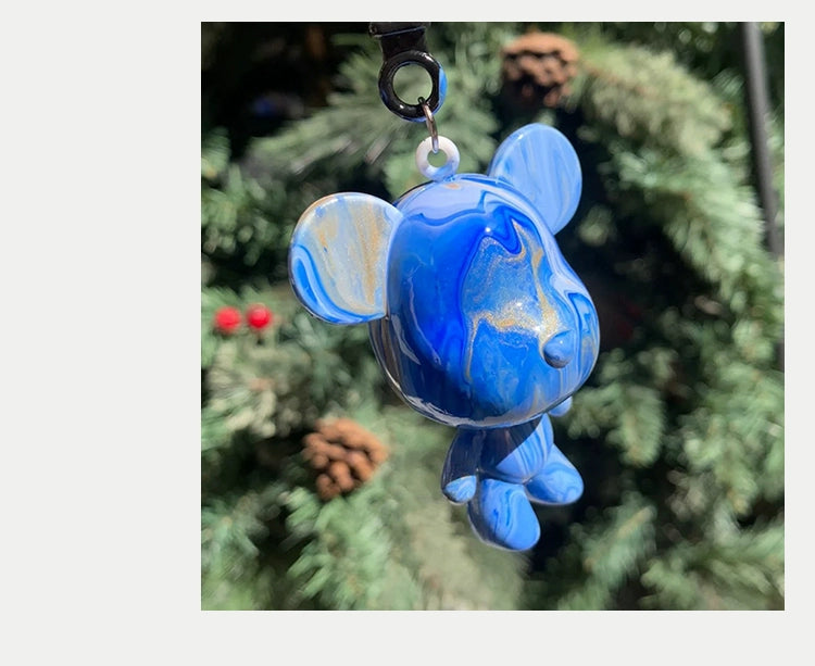 Fluid Bear Handmade DIY Keychain Fluid Rabbit Dragon Violent Bear Key Chain Small Pendant Mother's Day Event Gift