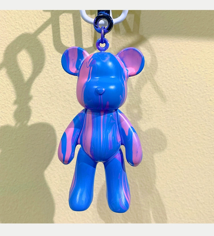Fluid Bear Handmade DIY Keychain Fluid Rabbit Dragon Violent Bear Key Chain Small Pendant Mother's Day Event Gift