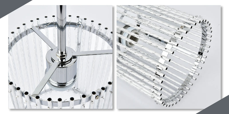 Luxury Pendant Light 1-Light Crystal Chandelier Hanging Ceiling Lamp for Corridor Kitchen Island Bedroom Arrival 7-10 days