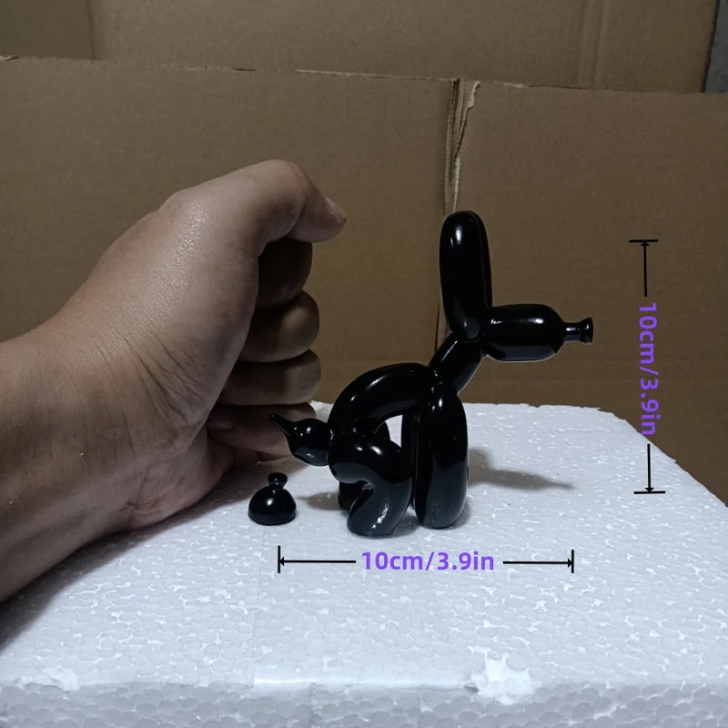 Resin balloon poop dog sculpture decoration Creative living room bedroom wine cabinet cartoon animal simple modern decorative so