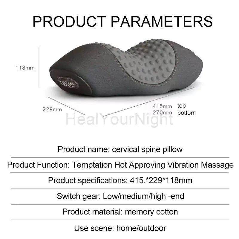 Waist Pillow Bed Sleeping Waist Protection Pad Electric Massage Lying Flat Waist Pain Waist Support Heating Vibrating Sleep Pad