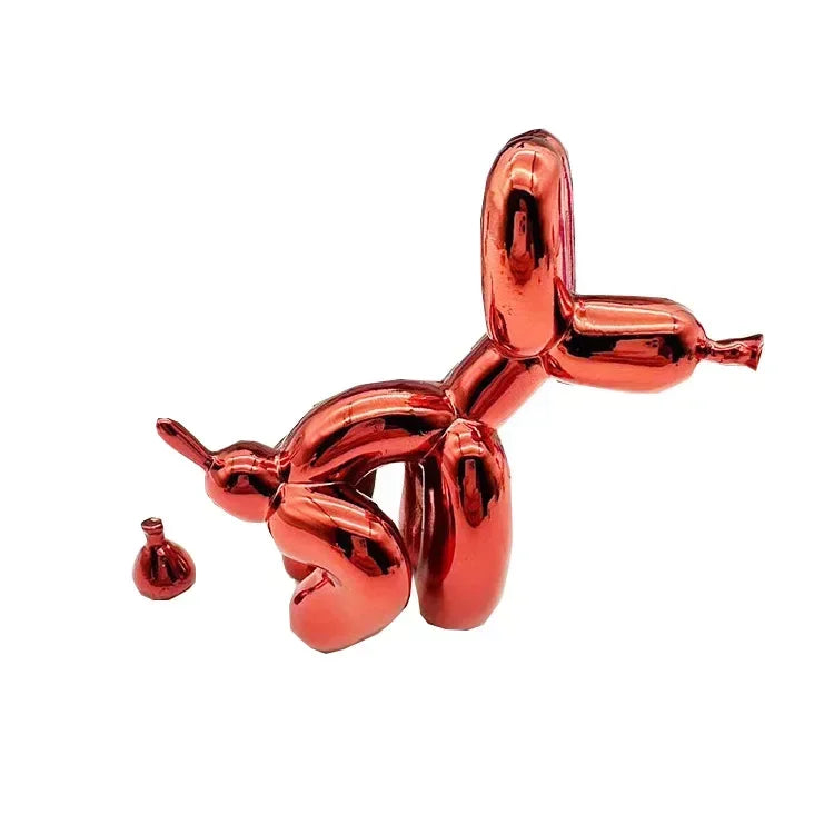 Poop Dog Balloon DogS Ornament Home Decoration Room Trendy Play Resin Electroplating Crafts New Product Desk Accessories