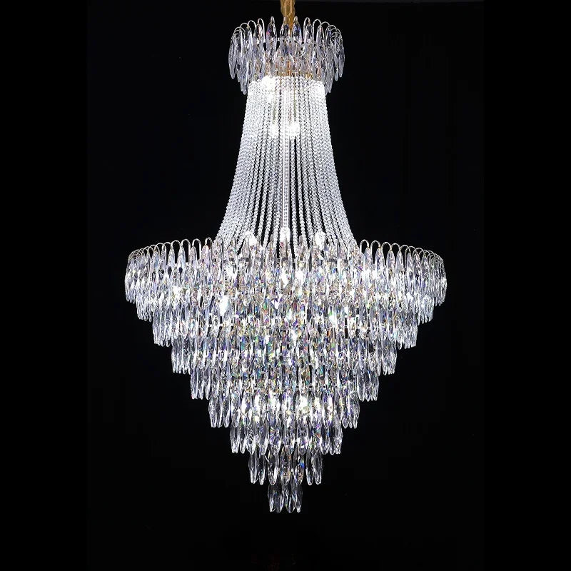 Nordic Modern Crystal Chandelier Wedding Hall Villa Hotel Hall Living Room Home Decoration Ceiling Light Luxurious Pendent Lamp.this beauty will arrive 22-44 days