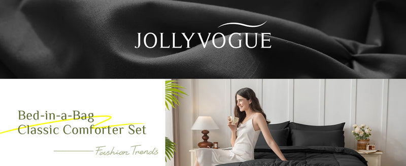JOLLYVOGUE California King Comforter Set, Ultra-Soft Cal King Comforter Set, California King Size Comforter Set, Goose Down Alte