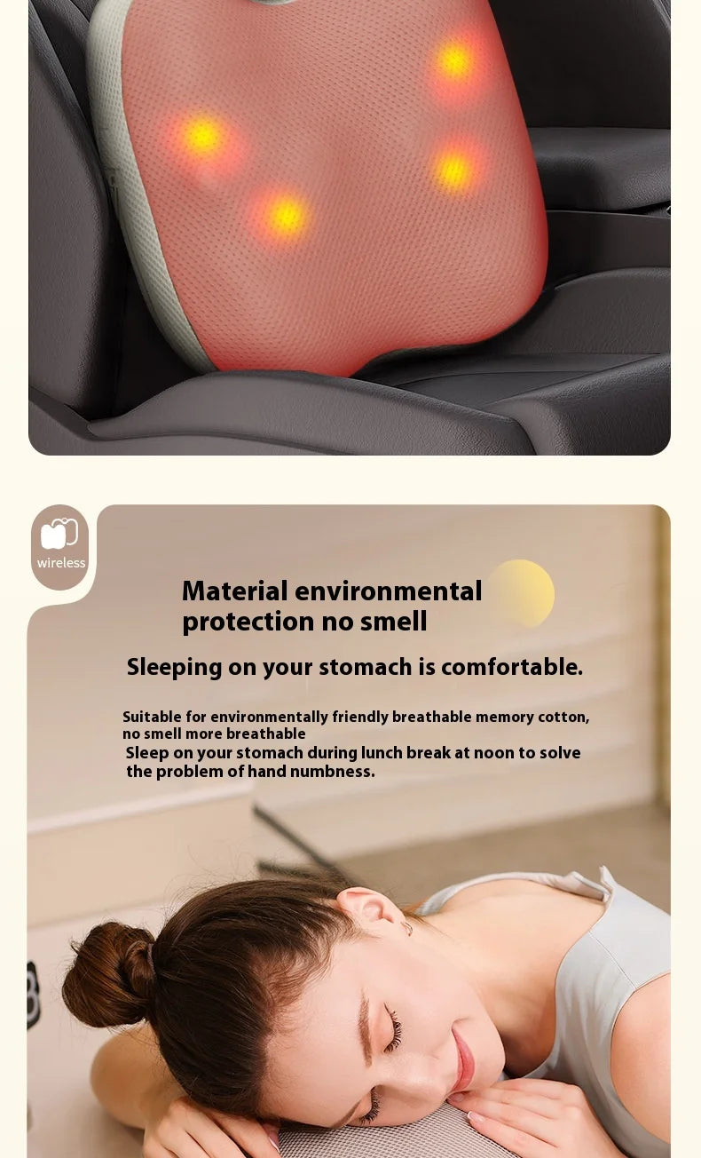 Hot Cervical Vertebra Massager Neck And Shoulder Waist And Back Legs Massage Pillow Car And Home Use Multi Functional Electric