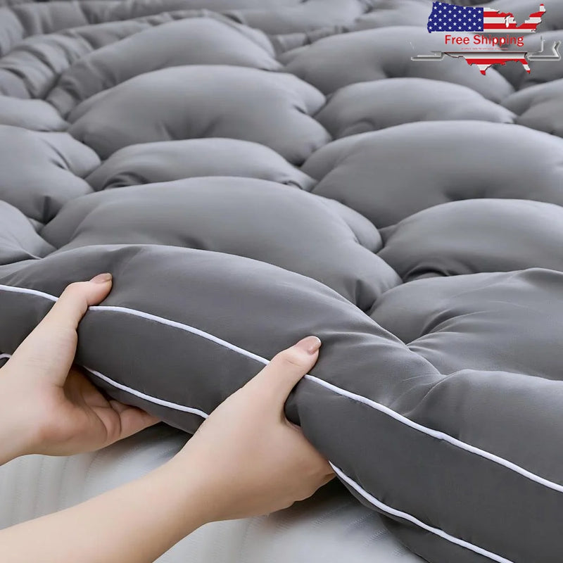 Cooling Twin Mattress Topper Pillow Top Protector Deep Pocket Breathable Soft Supportive Pressure Relief Pad Better Sleep