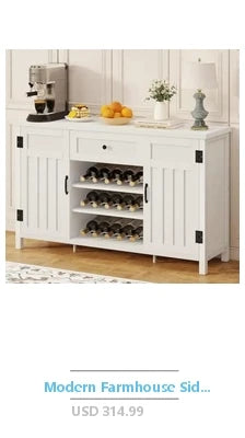 Rustic Kitchen Bar Cabinet Tall Liquor Storage Hutch Buffet Sideboard Wine Organizer 72" Power Outlet Wood Pantry Shelf