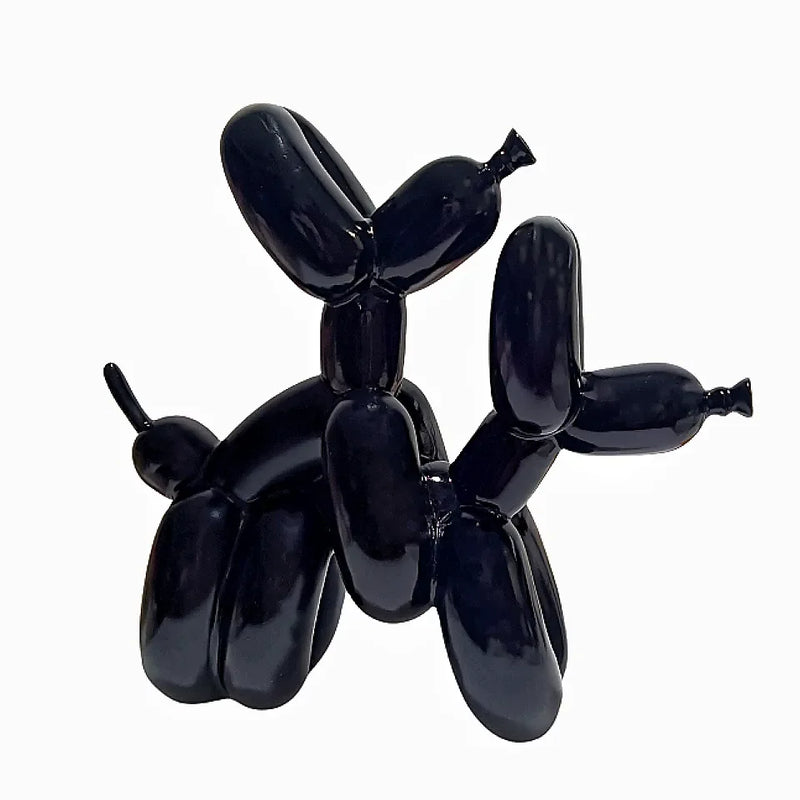 Balloon Dog Poop resin animal sculpture home decoration resin craft office decoration three-dimensional black gold