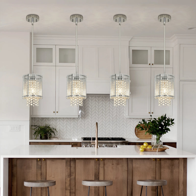 Luxury Pendant Light 1-Light Crystal Chandelier Hanging Ceiling Lamp for Corridor Kitchen Island Bedroom Arrival 7-10 days