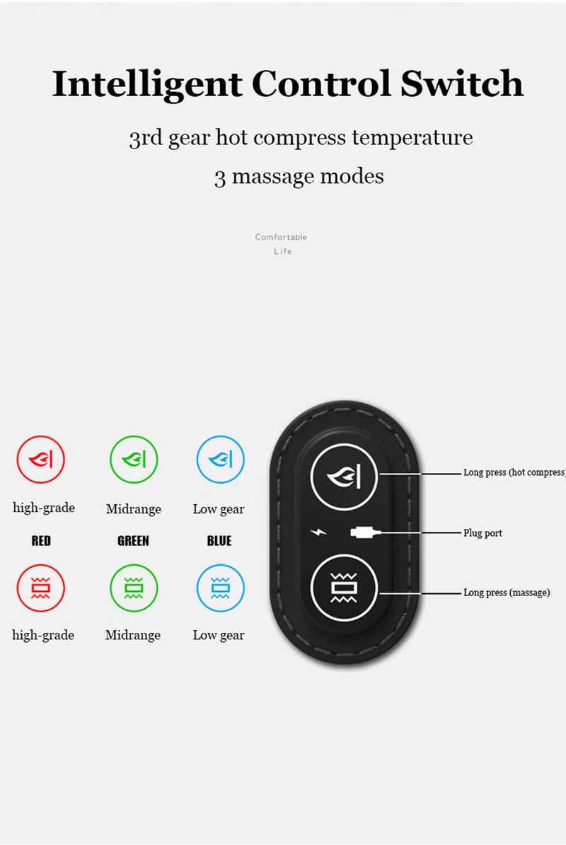 Lumbar Pillow Waist Protcetion New Multifunctional Electric Massage Relax Cushion Ergonomically Designed Waist Support Pad