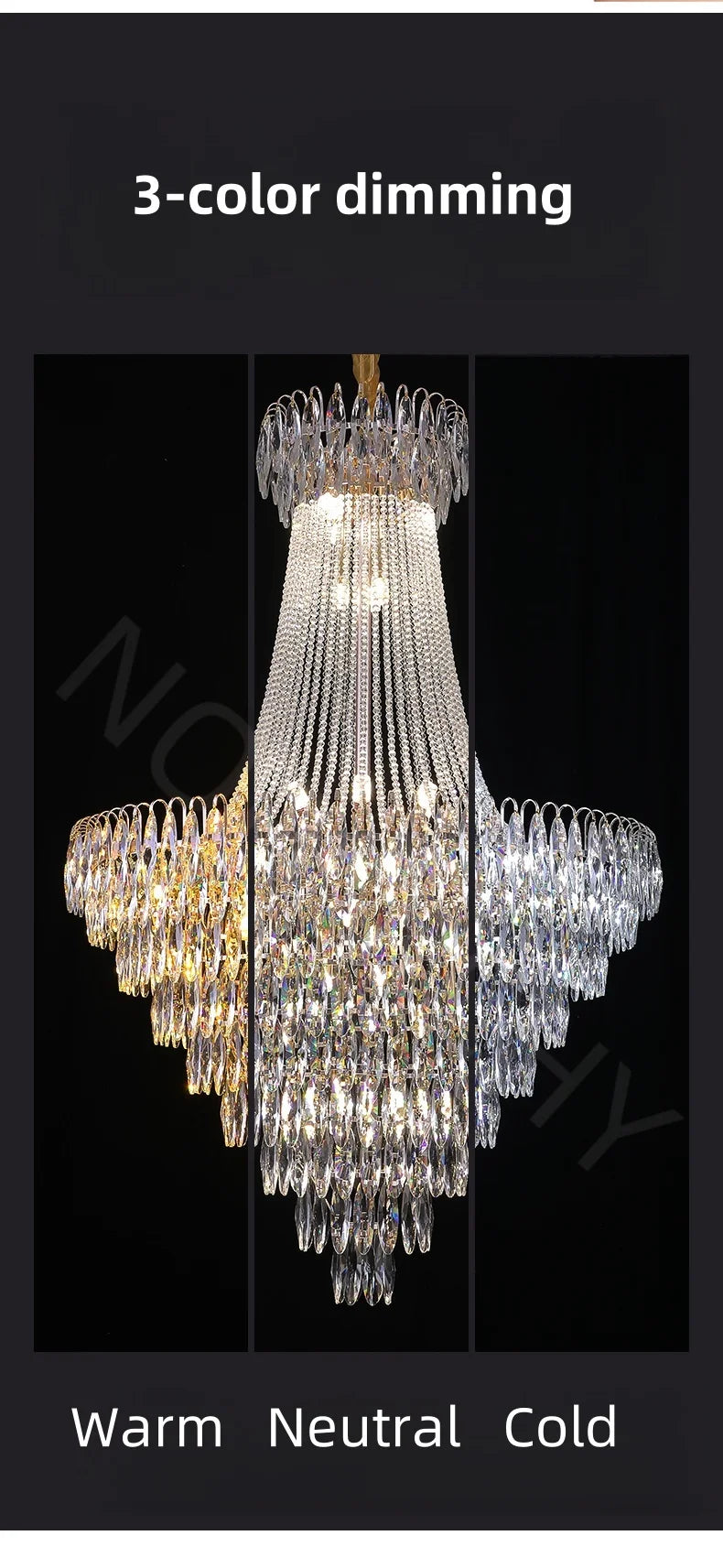 Nordic Modern Crystal Chandelier Wedding Hall Villa Hotel Hall Living Room Home Decoration Ceiling Light Luxurious Pendent Lamp.this beauty will arrive 22-44 days