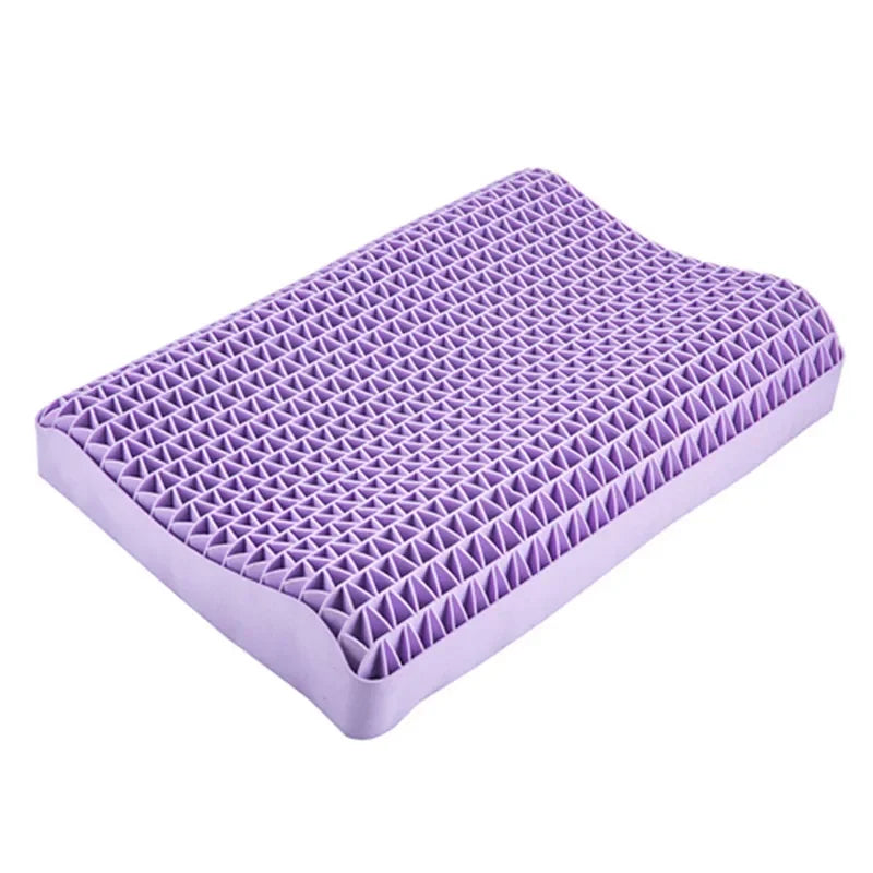 Pectin Pillow Breathable Air Layer TPE Pillow Washable with Water, Zero Pressure Cervical Neck Pillow Latex Adult Single Pillow