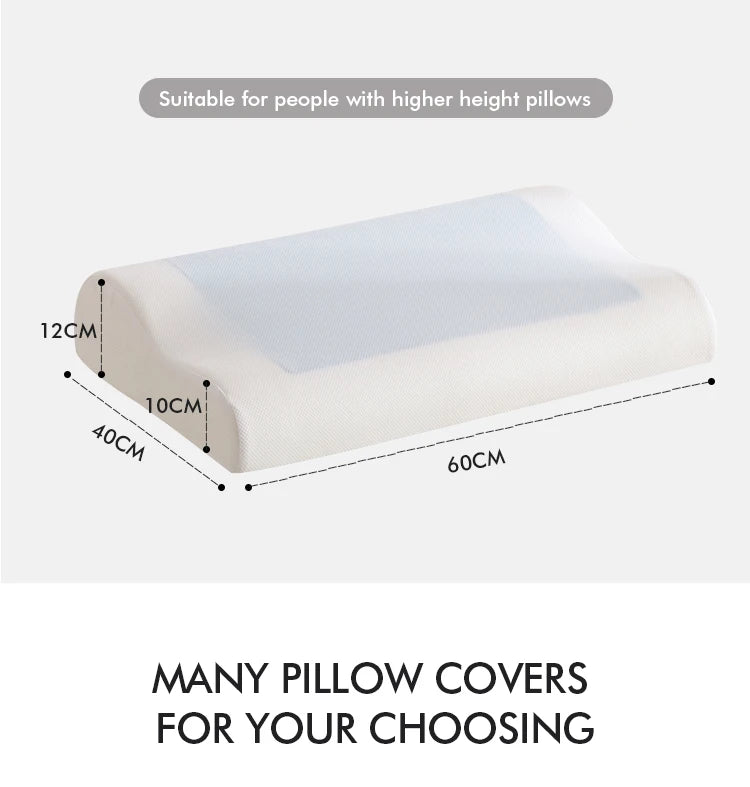 Gel Pillow Orthopedic Memory Foam Pillow 60x40cm Soft Summer Ice-cool Slow Rebound Sleep BedPillow With Pillowcase Health Care