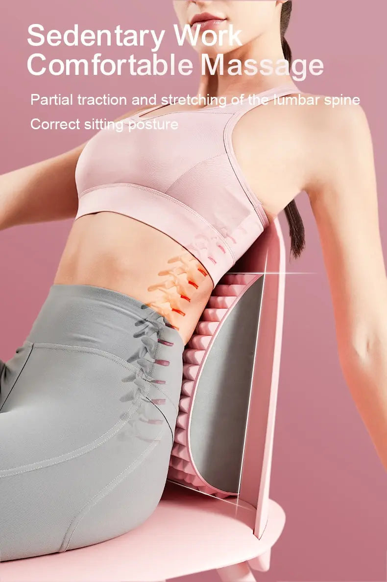 Back Stretcher Pillow Neck Lumbar Support Massager for Neck Waist Back Herniated Disc Pain Relief Massage Relaxation Tools