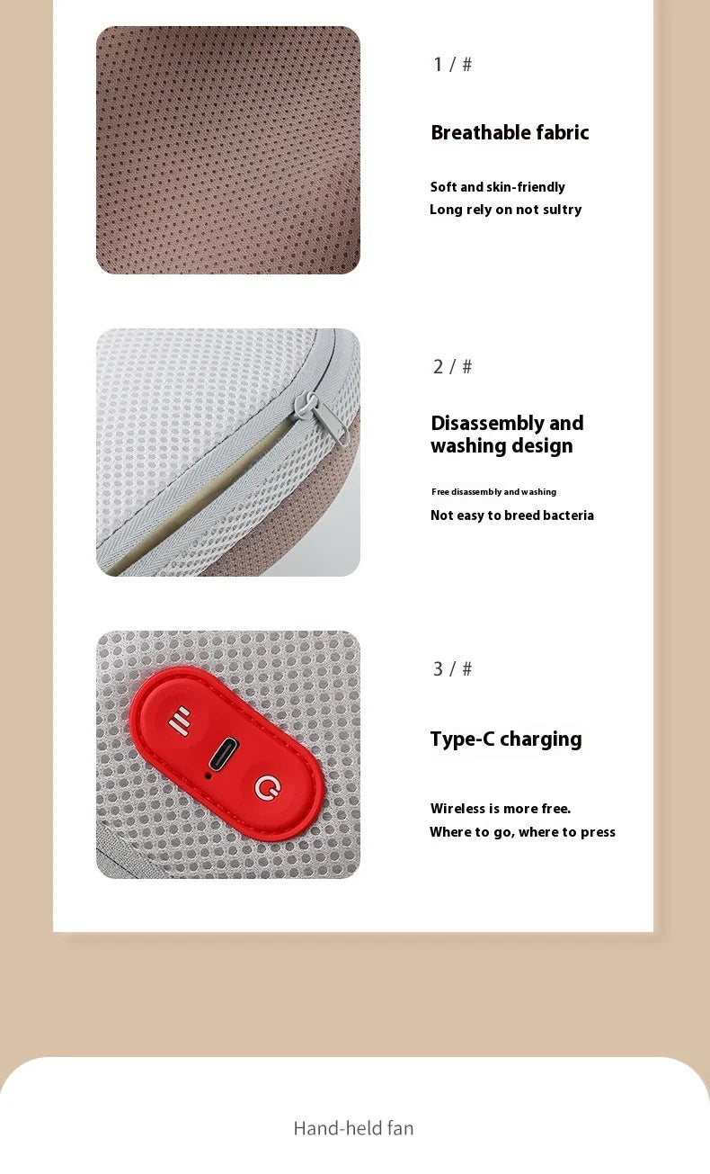 Hot Cervical Vertebra Massager Neck And Shoulder Waist And Back Legs Massage Pillow Car And Home Use Multi Functional Electric