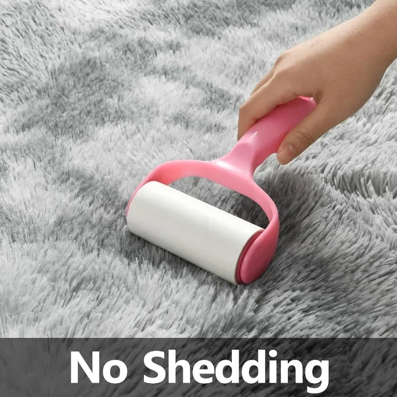 Large Shag Area Rugs 6 x 9, Tie-Dyed Plush Fuzzy Rugs for Living Room, Ultra Soft Fluffy Furry Rugs for Bedroom