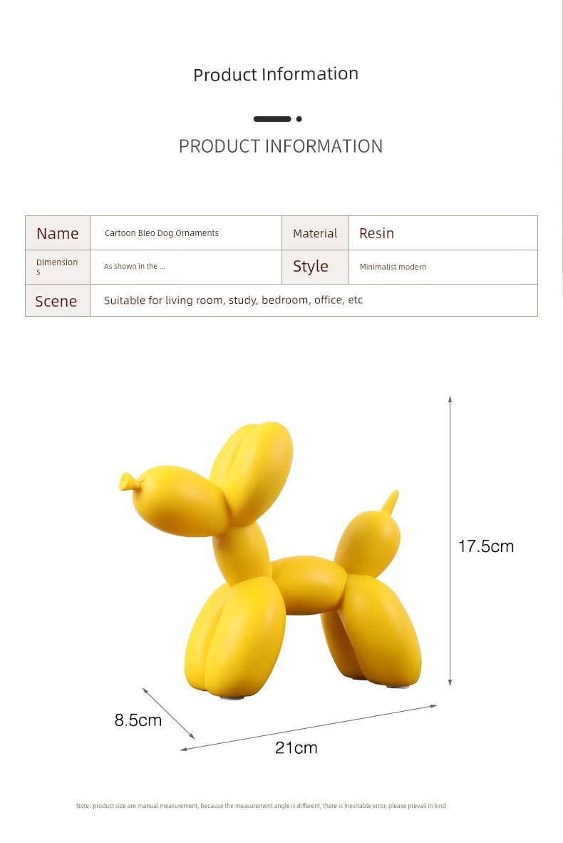 Nordic Ornaments Living Room Bedroom Cartoon Animal Balloon Dog