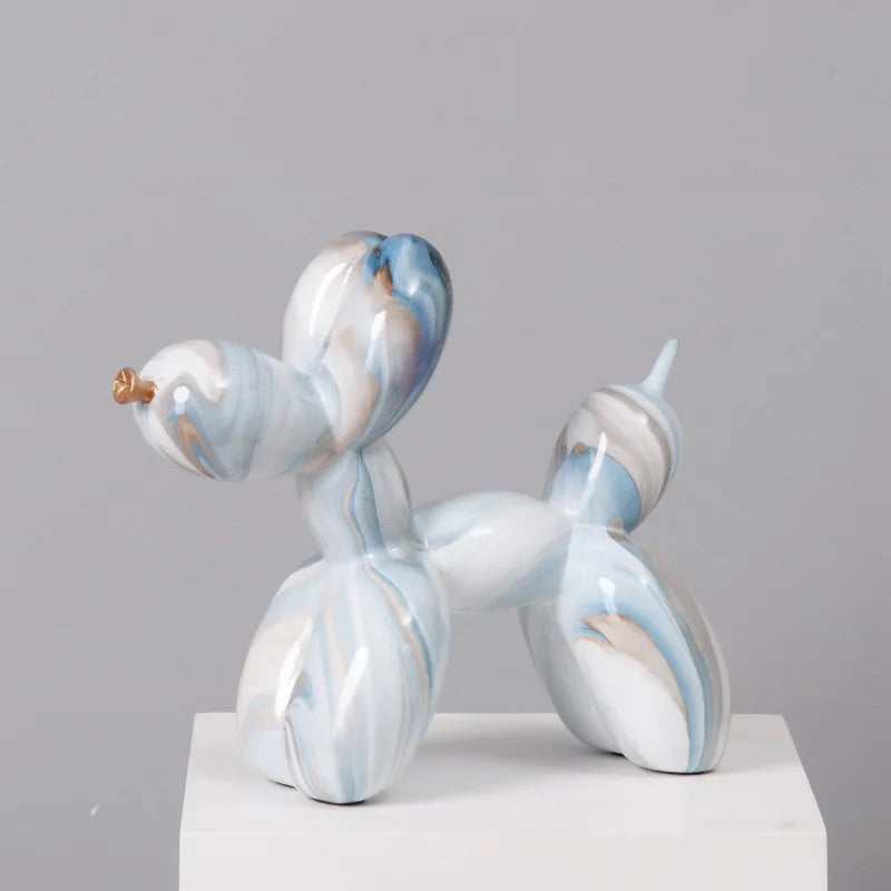 Nordic Exquisite dog Statue Living Room Office Sculpture Home Ornaments Accessories Desktop Decoration 