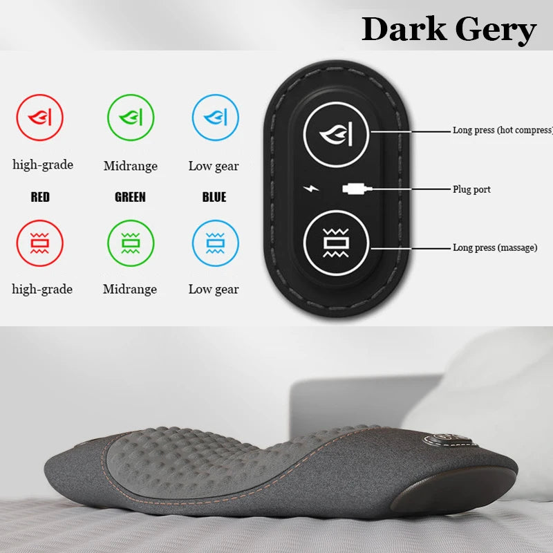 Lumbar Pillow Waist Protcetion New Multifunctional Electric Massage Relax Cushion Ergonomically Designed Waist Support Pad