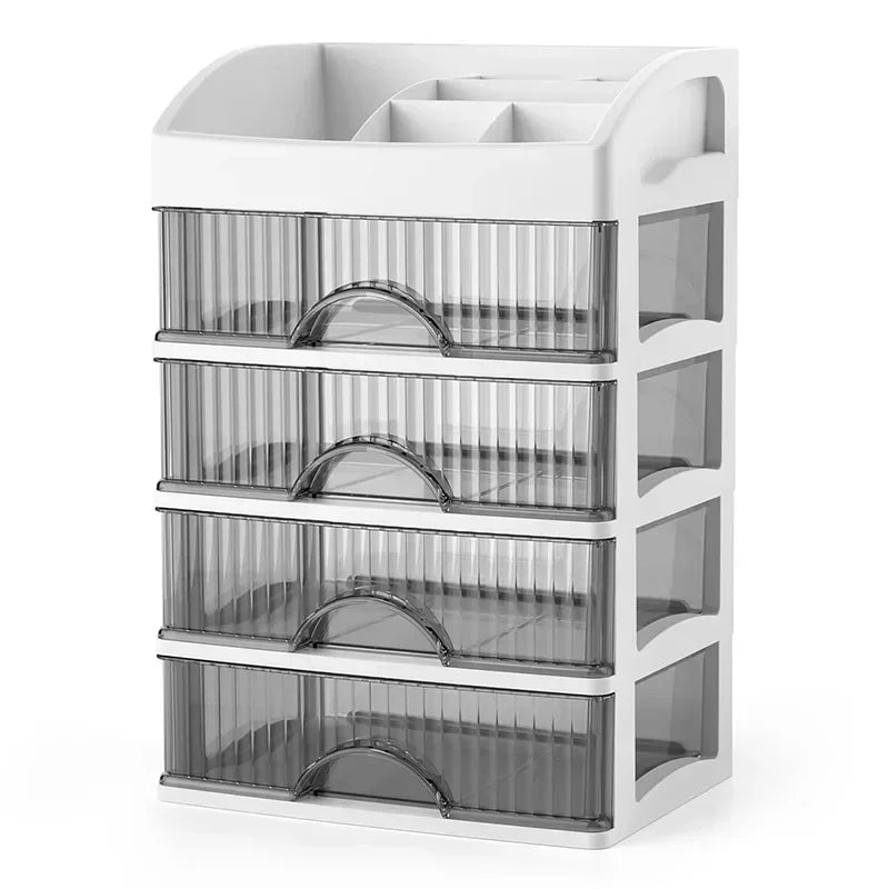 2025 Drawer style Storage Box Transparent Jewelry and Skincare Storage Box Large Capacity Desktop Items Dustproof