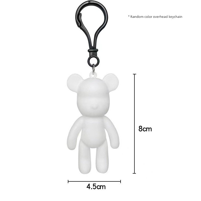 Fluid Bear Handmade DIY Keychain Fluid Rabbit Dragon Violent Bear Key Chain Small Pendant Mother's Day Event Gift