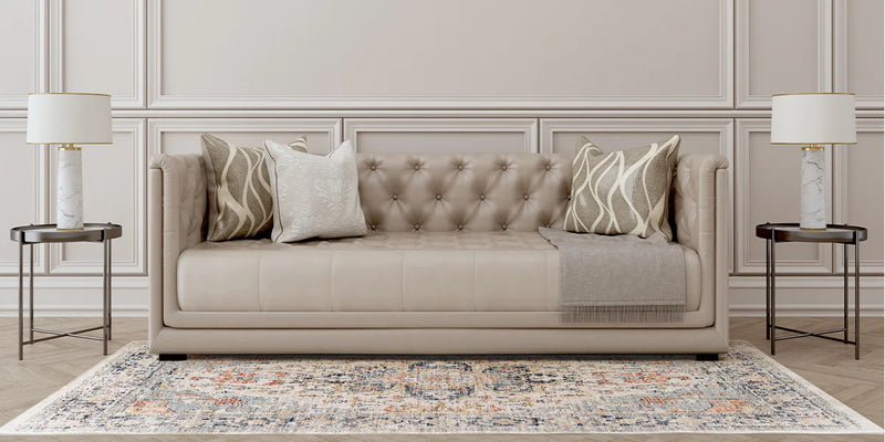 vintage design, washable area rugs non-slip rugs for living room bedroom traditional woven rugs stain resistant