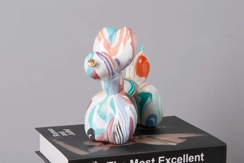 Nordic Exquisite dog Statue Living Room Office Sculpture Home Ornaments Accessories Desktop Decoration 