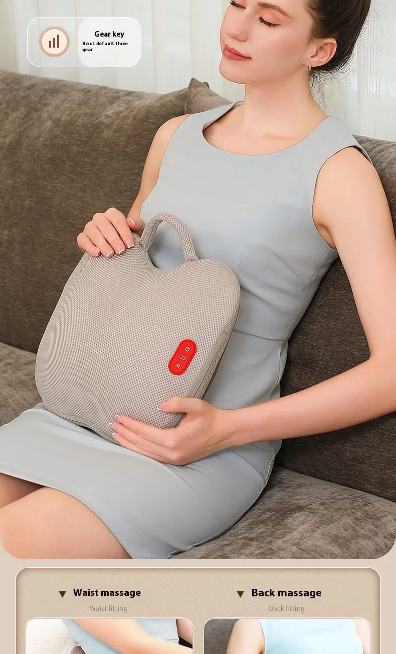 Hot Cervical Vertebra Massager Neck And Shoulder Waist And Back Legs Massage Pillow Car And Home Use Multi Functional Electric