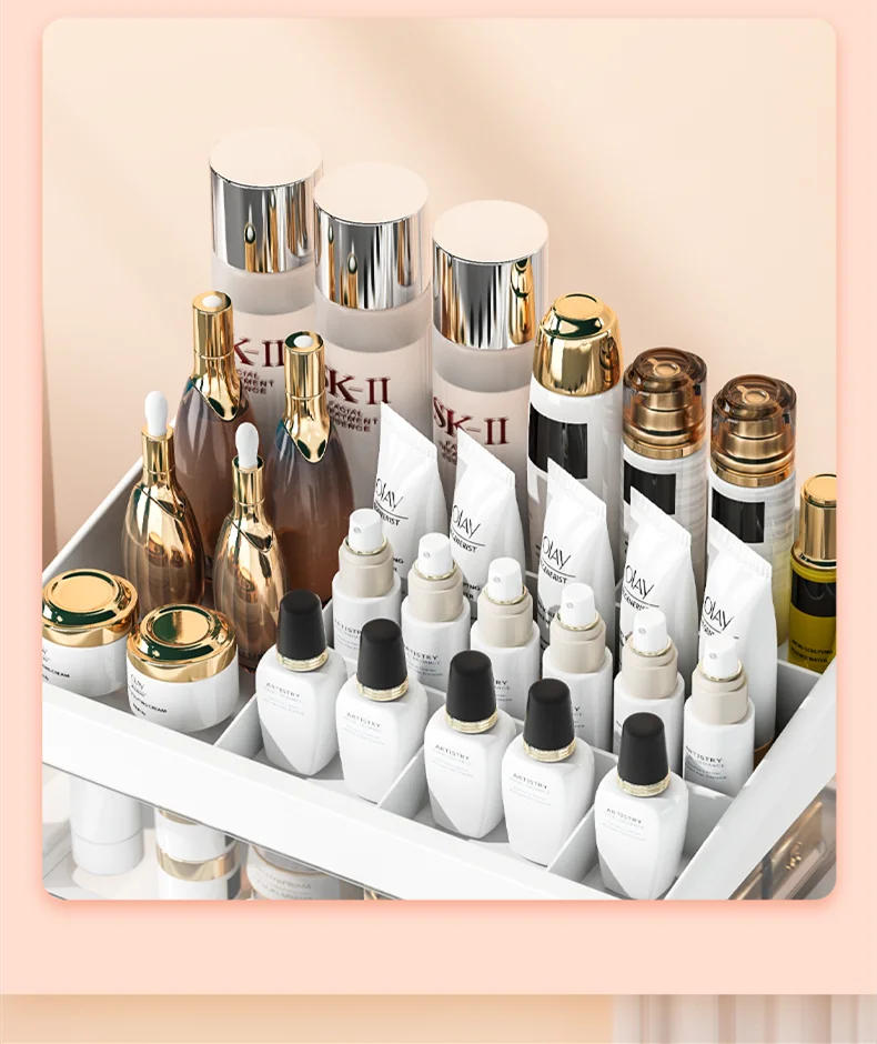Multi-functional Makeup Organizer Cosmetic Storage Makeup Skincare, Desk or Office organization