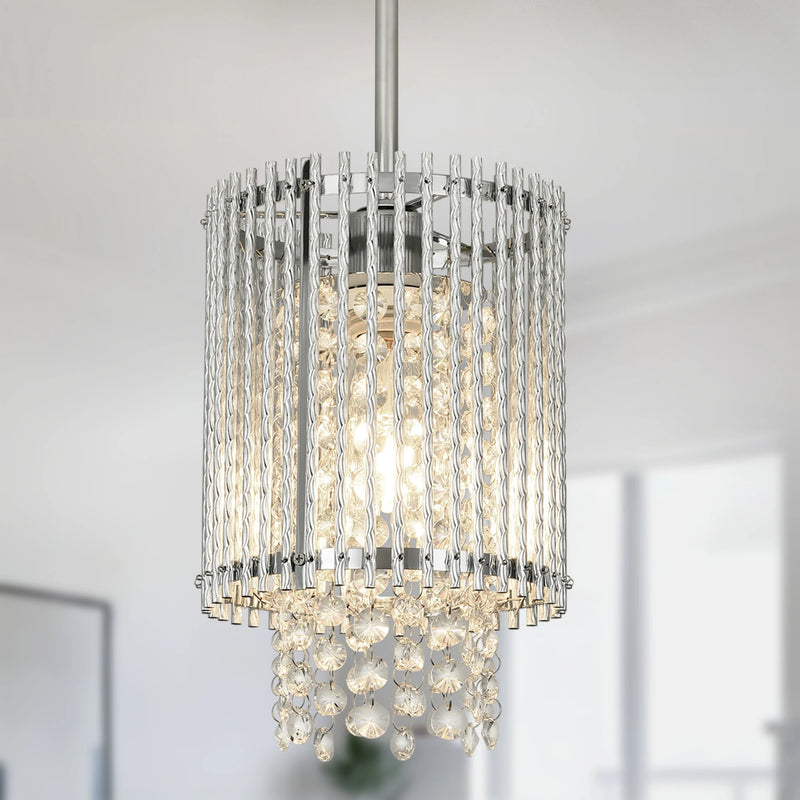 Luxury Pendant Light 1-Light Crystal Chandelier Hanging Ceiling Lamp for Corridor Kitchen Island Bedroom Arrival 7-10 days
