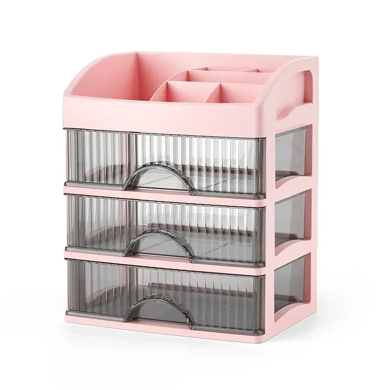 2025 Drawer style Storage Box Transparent Jewelry and Skincare Storage Box Large Capacity Desktop Items Dustproof