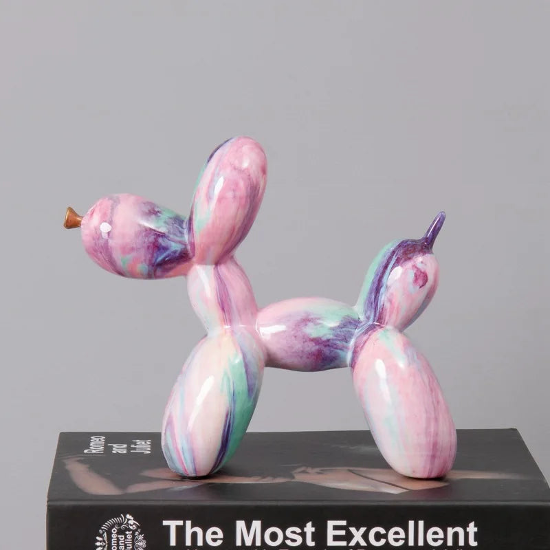 Nordic Exquisite dog Statue Living Room Office Sculpture Home Ornaments Accessories Desktop Decoration 