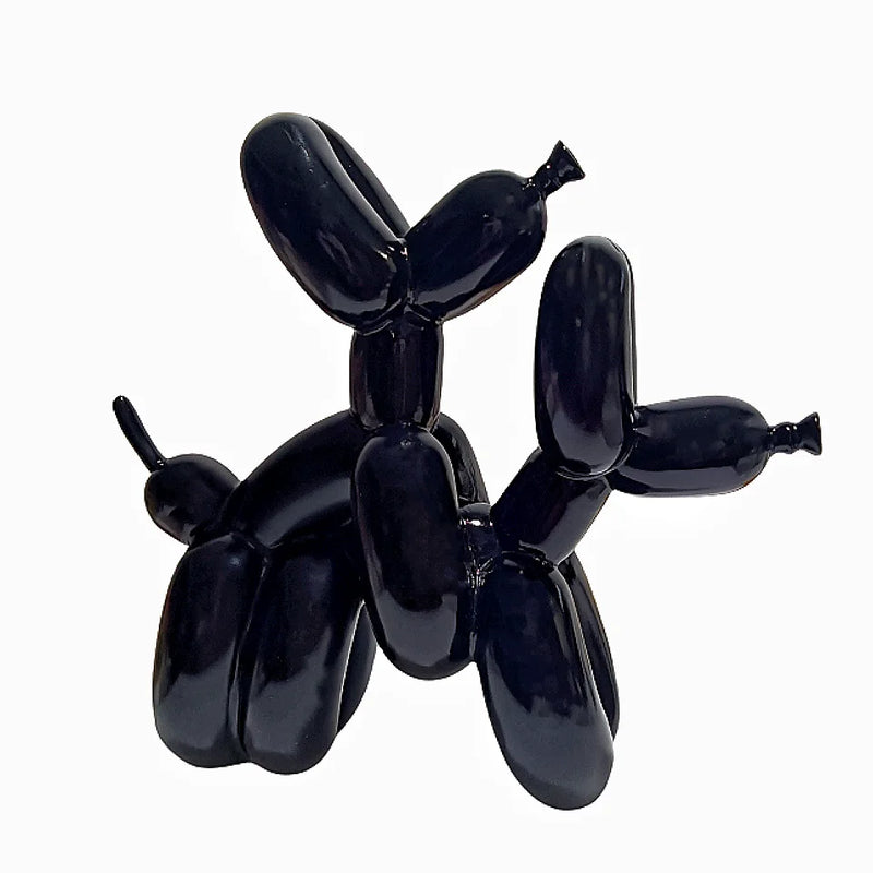Balloon Dog Poop resin animal sculpture home decoration resin craft office decoration three-dimensional black gold