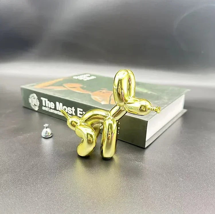 Poop Dog Balloon DogS Ornament Home Decoration Room Trendy Play Resin Electroplating Crafts New Product Desk Accessories
