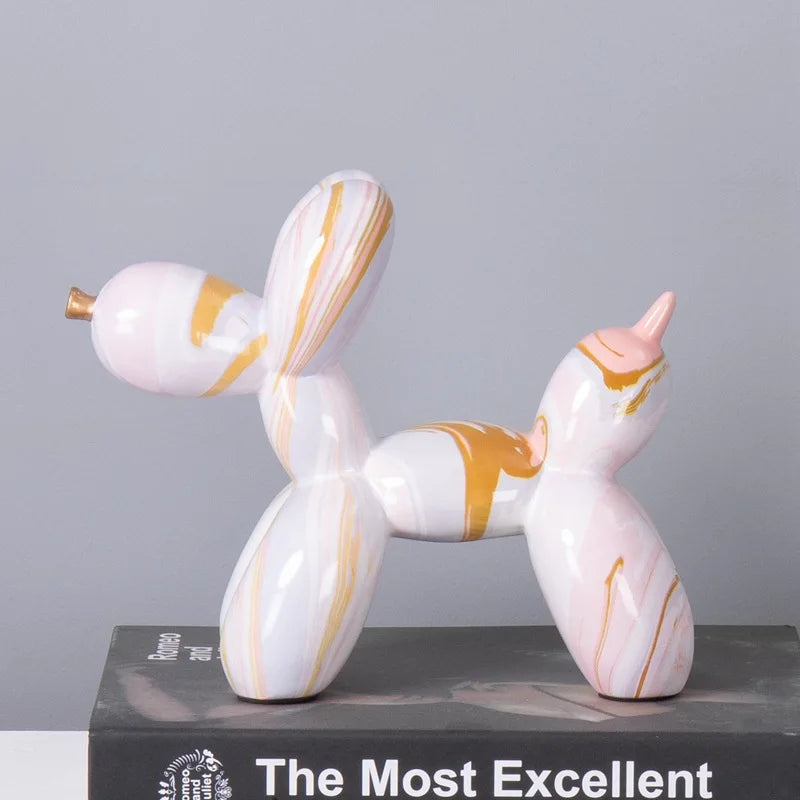 Nordic Exquisite dog Statue Living Room Office Sculpture Home Ornaments Accessories Desktop Decoration 