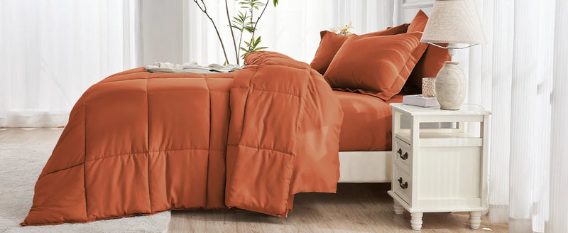 JOLLYVOGUE California King Comforter Set, Ultra-Soft Cal King Comforter Set, California King Size Comforter Set, Goose Down Alte
