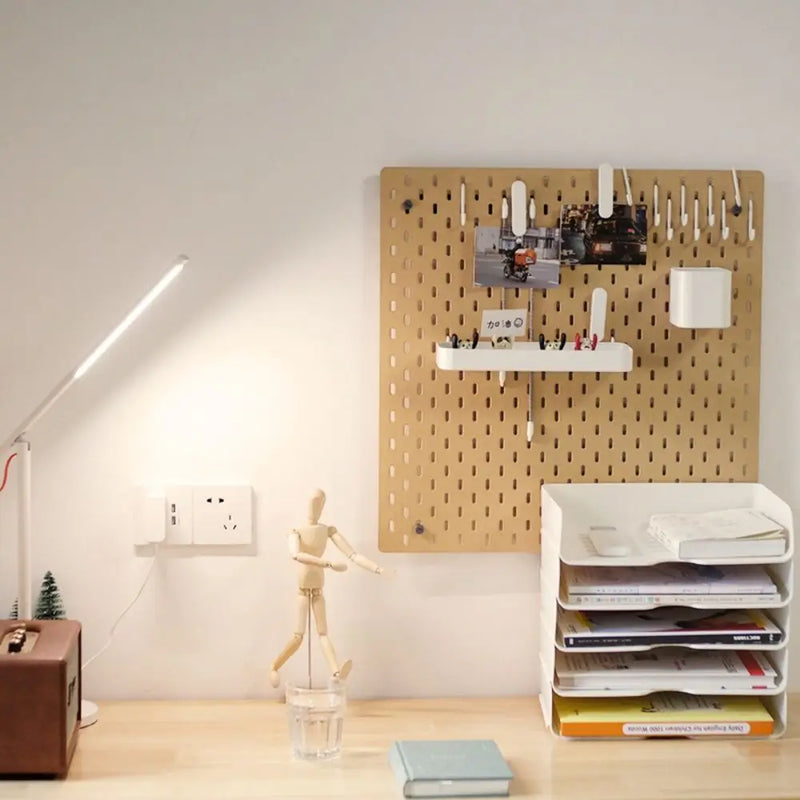 Stackable Desk Organizer Paper Tray Holder Office Desktop File Letter Book Document Filing Shelf Cosmetics Storage Rack