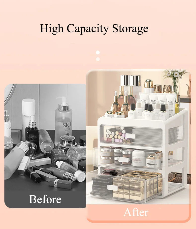 Multi-functional Makeup Organizer Cosmetic Storage Makeup Skincare, Desk or Office organization