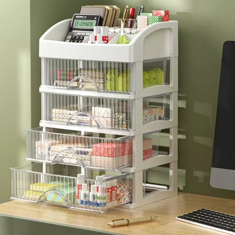2025 Drawer style Storage Box Transparent Jewelry and Skincare Storage Box Large Capacity Desktop Items Dustproof